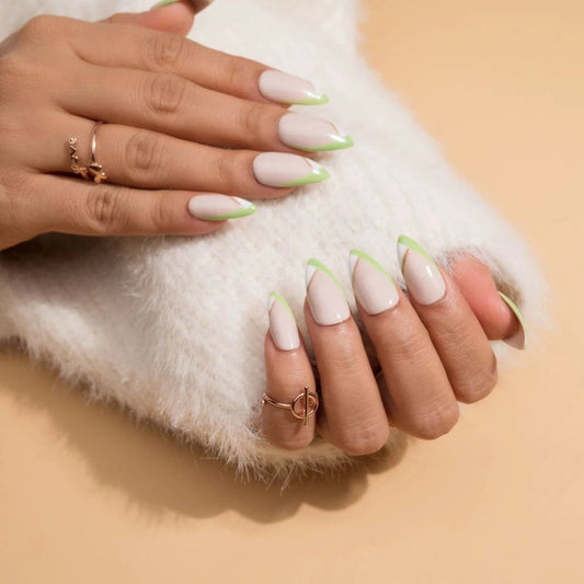 Fancy French Tips Press-On Nails Set