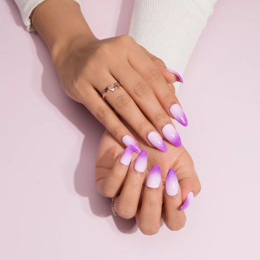 Purple Ombre Press-on Nails Set