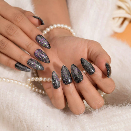 Starlight Celestial Cat Eye Press-on Nails Set