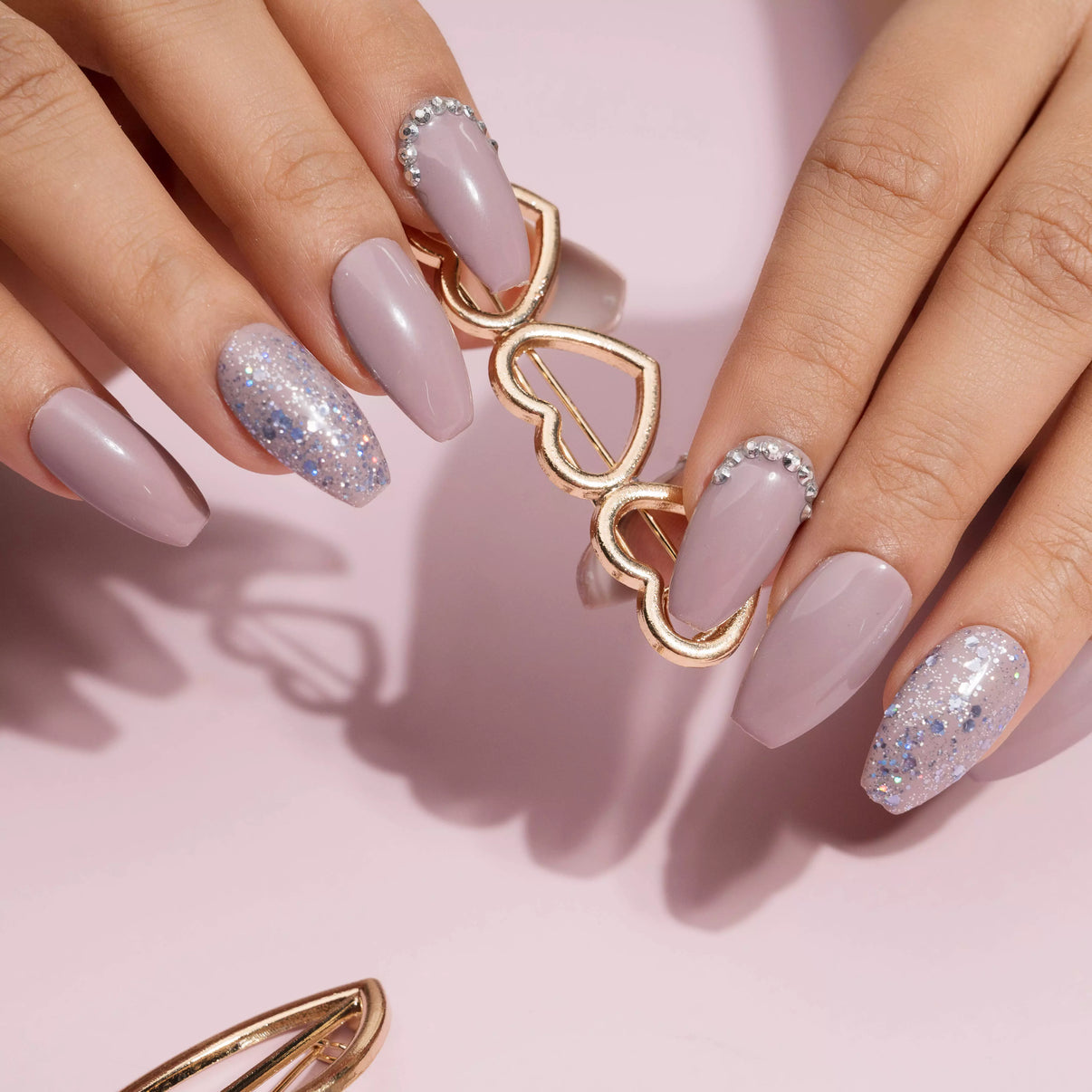 Rhinestone Glitter is my Calling Artificial Nails Set