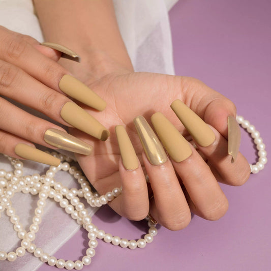 Chrome Metallic Presson Nails Set