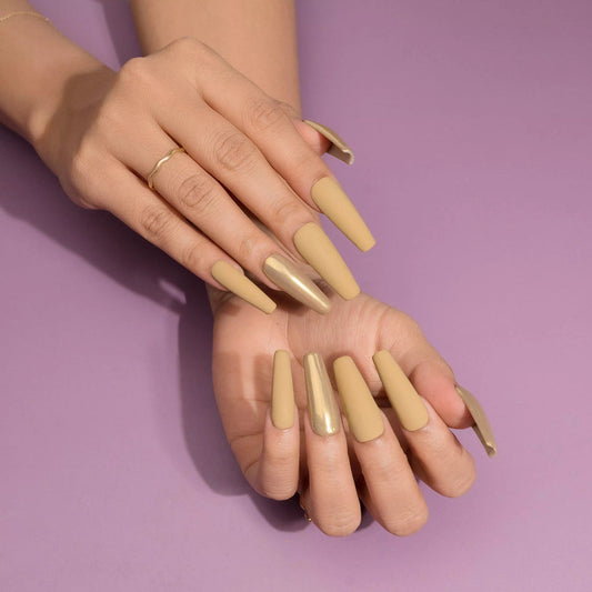 Chrome Metallic Presson Nails Set