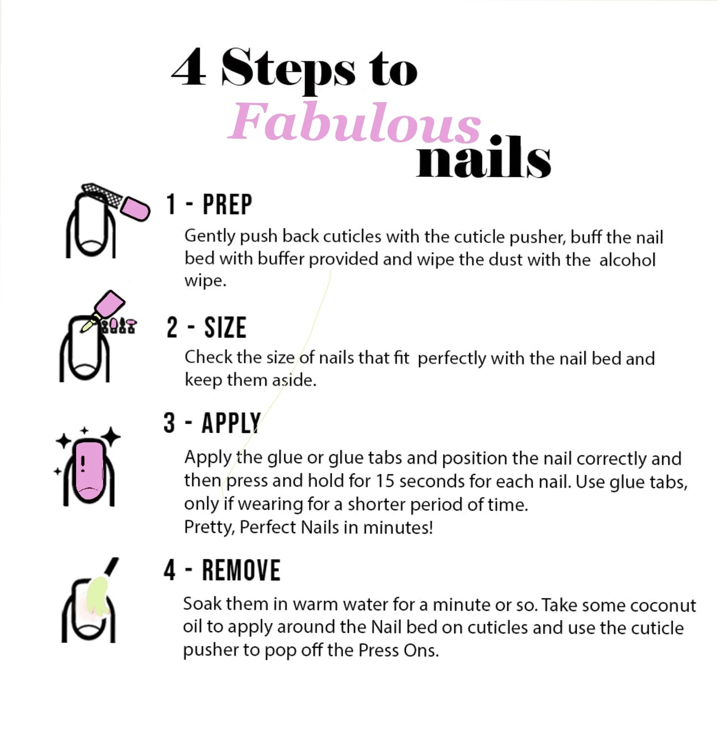 Glossy Black Glitter Press-on Nails Set