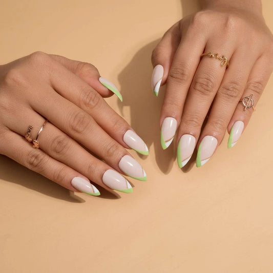 Fancy French Tips Press-On Nails Set