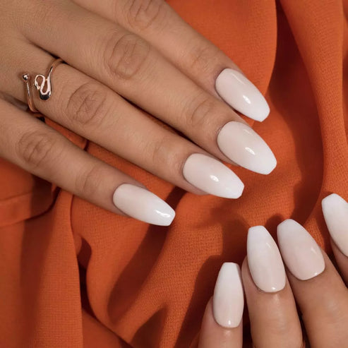 French Ombre Nude Fake Nails Set