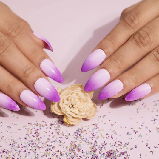 Purple Ombre Press-on Nails Set