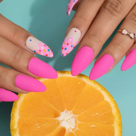 Colour Splash - Matte Tutti Fruity Press-on Nails Set